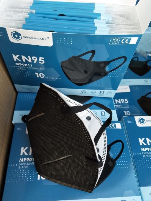 KN95 Black Face Mask FDA/CDC APPENDIX A APPROVED (20 Pack)