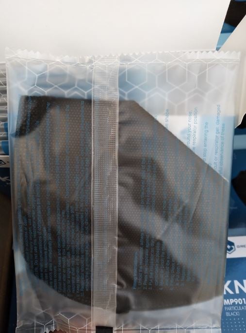 KN95 Black Face Mask FDA/CDC APPENDIX A APPROVED (20 Pack)