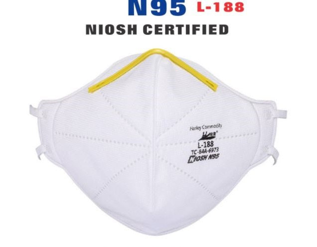 N95 NIOSH Masks Harley Soft Shell L-188 (20 Pack)