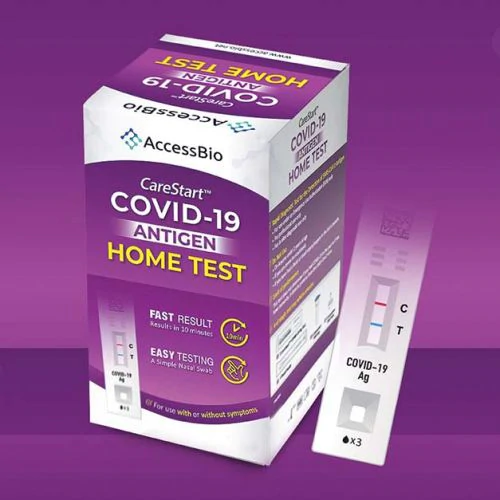 2 pack of Carestart COVID-19 antigen test by Access Bio
