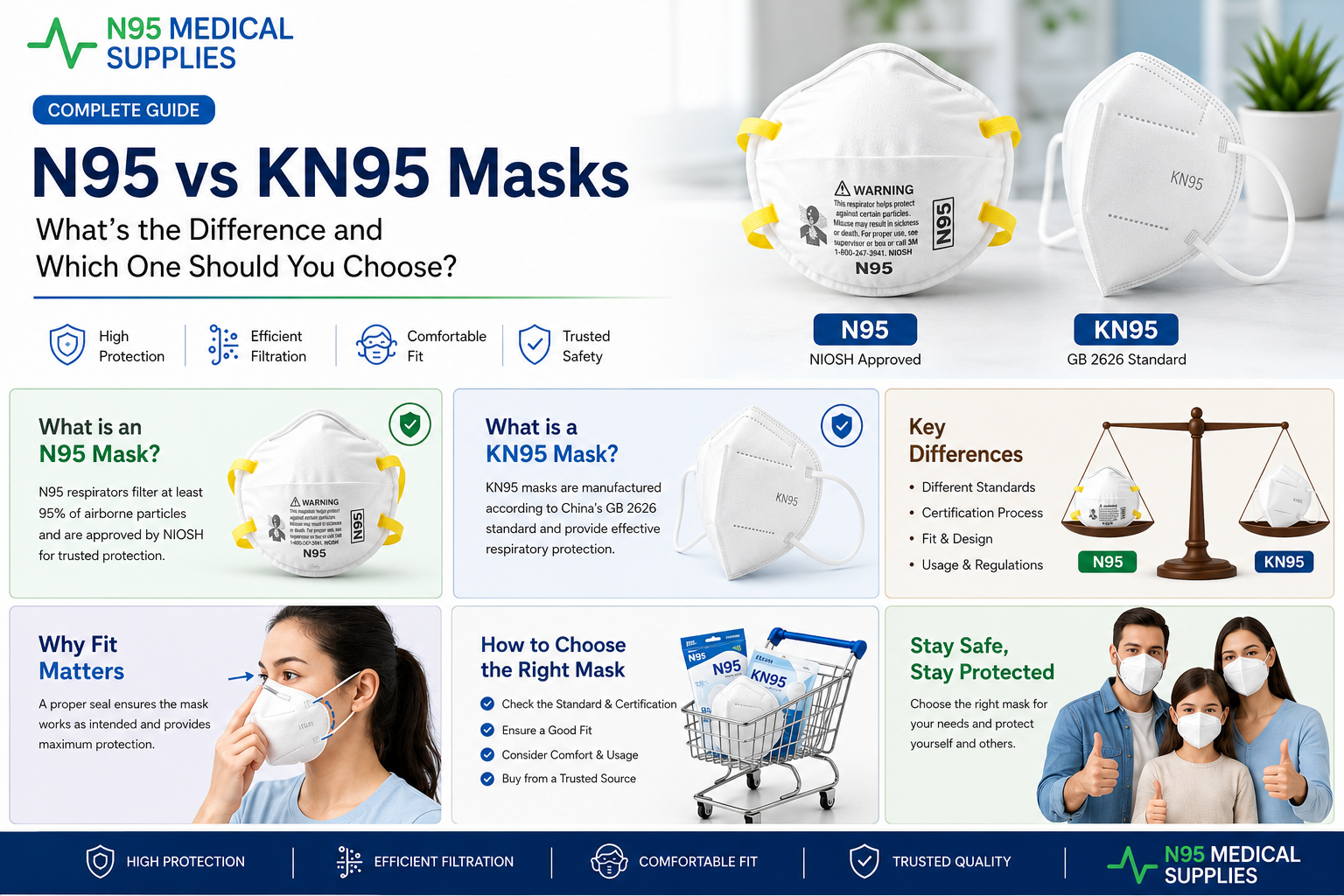 N95 vs. KN95 Masks: What’s the Difference and Which One Should You Choose?