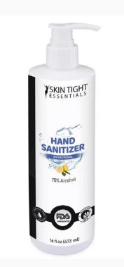 Hand Sanitizer Gel 70% Alcohol, 16oz