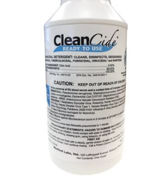 Cleancide Quart Label RTU