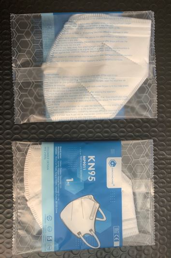 KN95 FACE MASKS (10 PACK) - APPENDIX A FDA/CDC LIST APPROVED