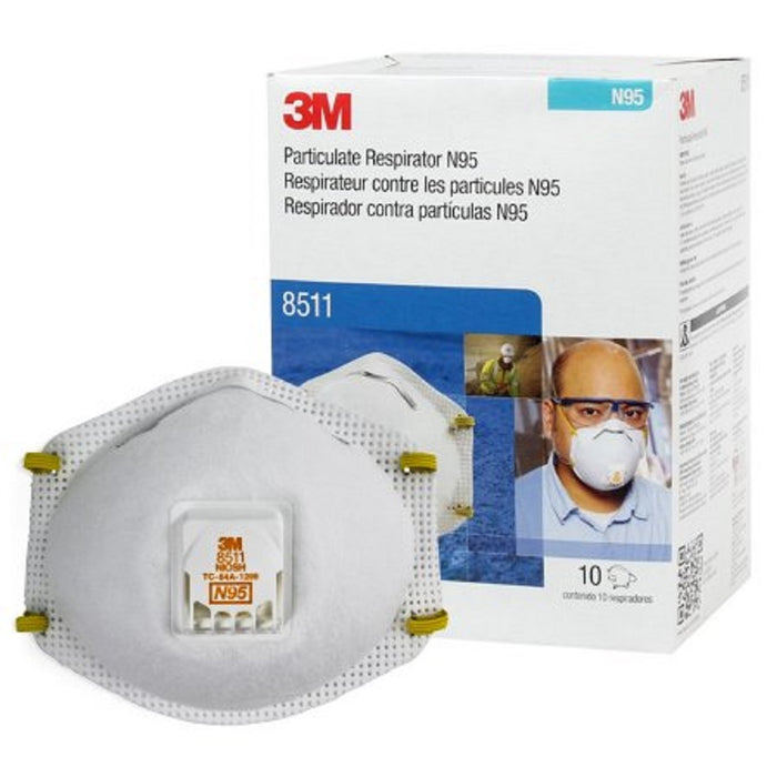 3M Particulate Respirator 8511, N95 Mask (Box of 10) $29.99